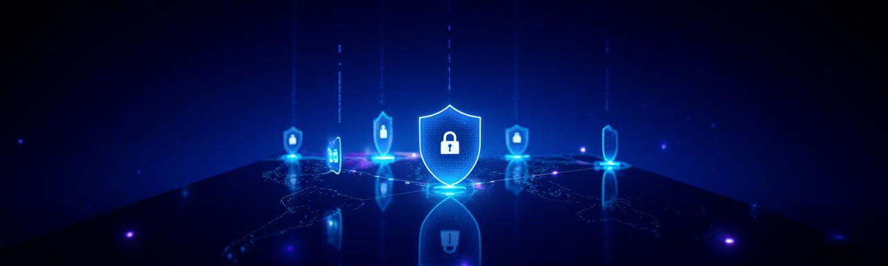 Global compliance and security illustration for AI consulting